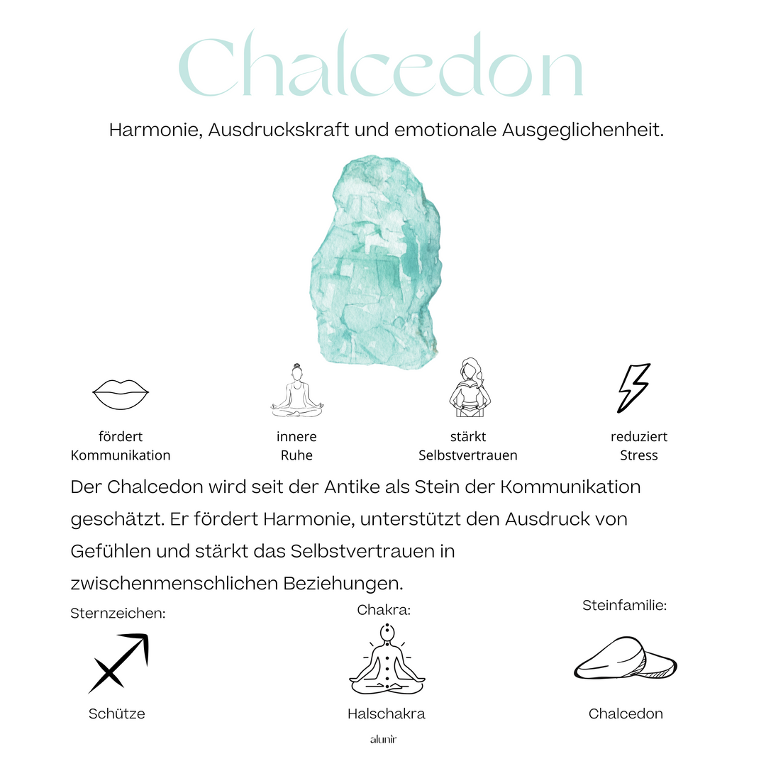 Schmuckset Chalcedon - Premium (inkl. Geschenk)