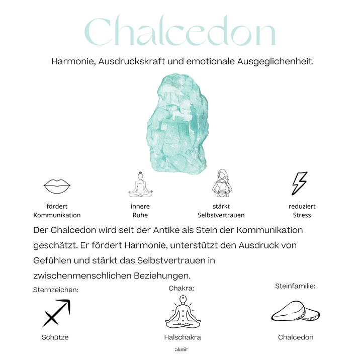 Ohrringe Taisha Chalcedon