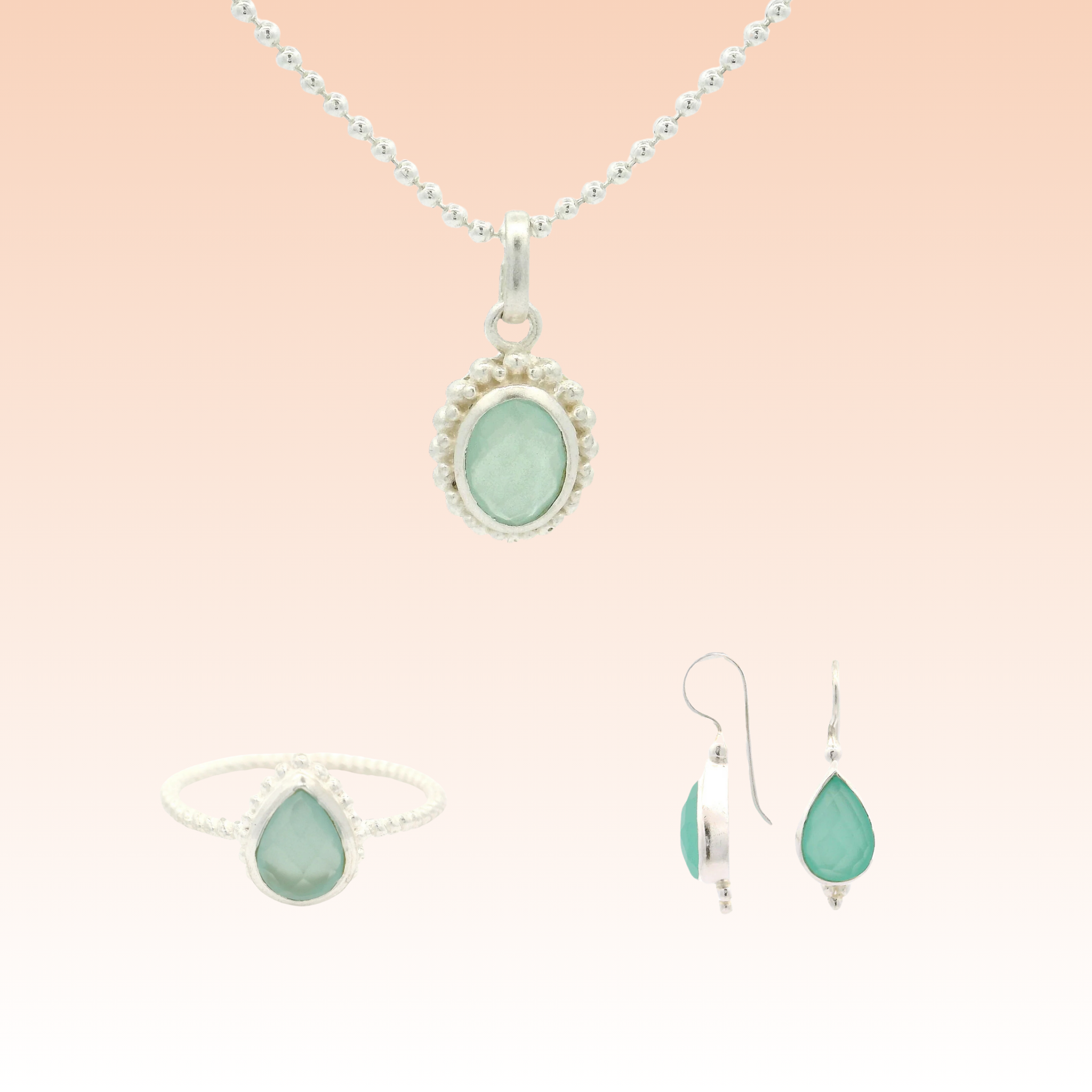 Schmuckset Chalcedon - Classic