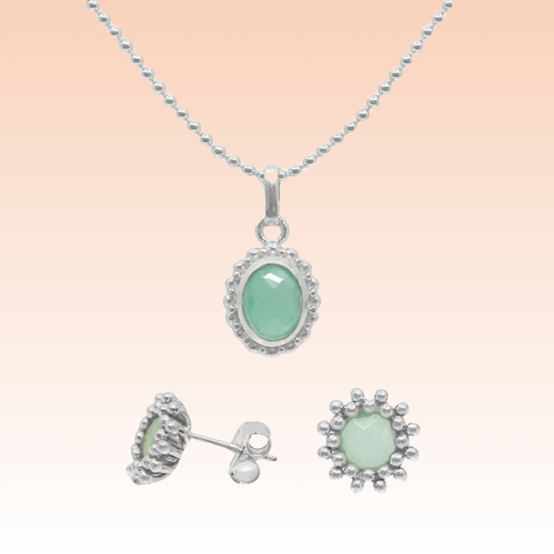 Schmuckset Marie Chalcedon