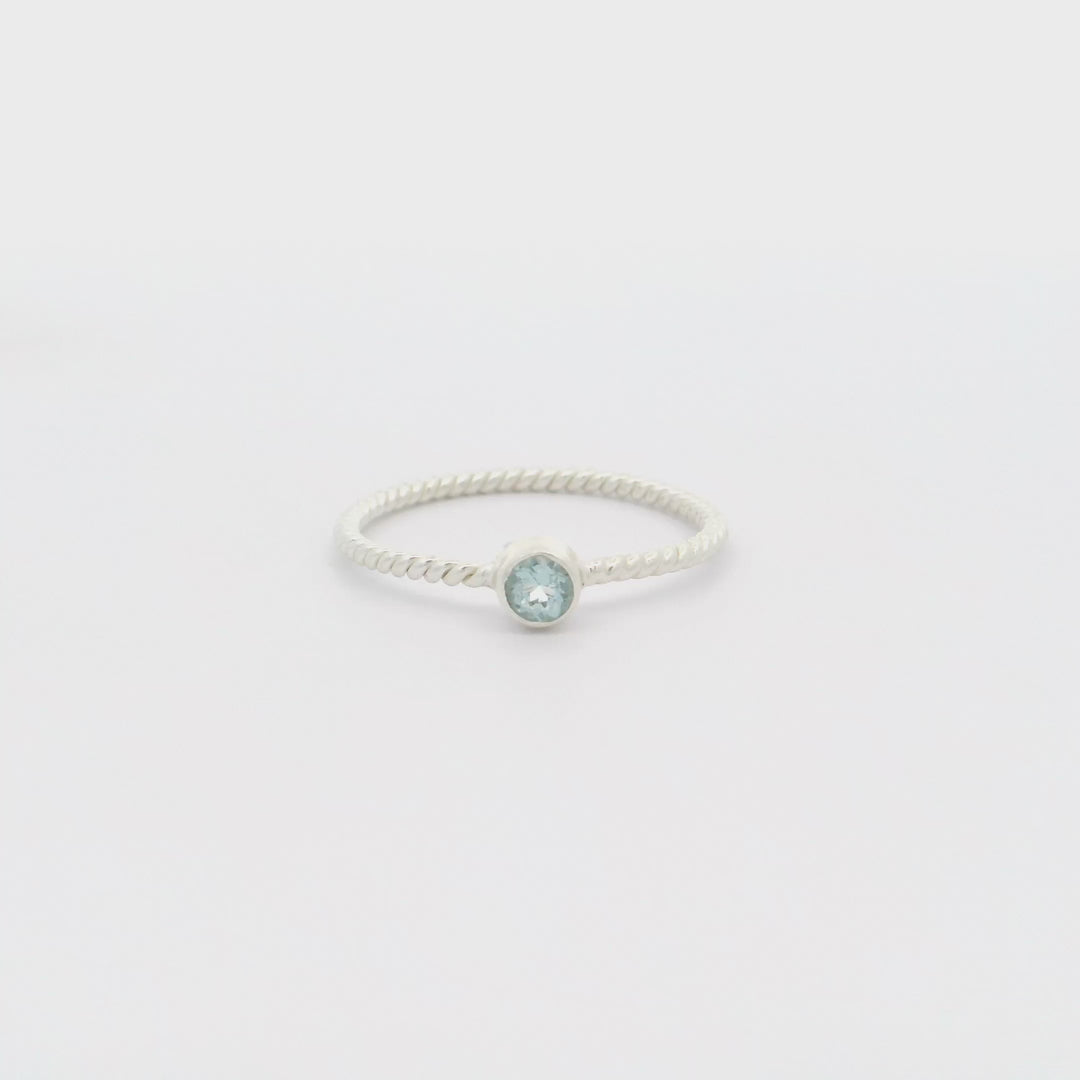 Ring Arielle Aquamarin Silber