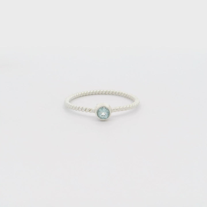 Ring Arielle Aquamarin Silber